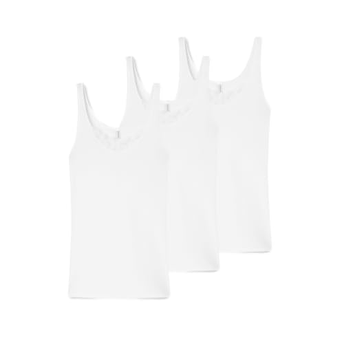 Schiesser - Hemdchenkonzept - Unterhemd/Top - 3er Pack (42 Weiß) von Schiesser