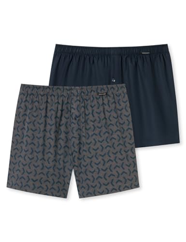 Schiesser Herren 2 Pack Boxershorts Baumwolle Jersey weich Multipack - Jerseyboxer, Sortiert 8_180845, 4 von Schiesser