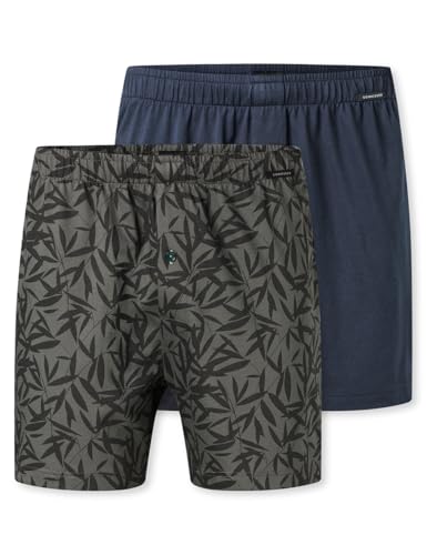 Schiesser Herren 2 Pack Baumwolle Jersey weich Multipack-Jerseyboxer Boxershorts, Sortiert 12_182427, 6 von Schiesser