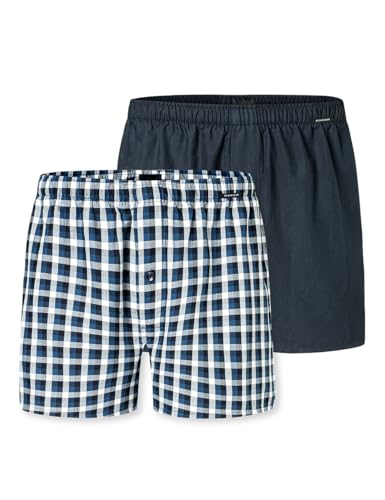 Schiesser Herren 2 Pack Baumwolle Web Multipack-Webboxer Boxershorts, Sortiert 3_182428, 5 von Schiesser