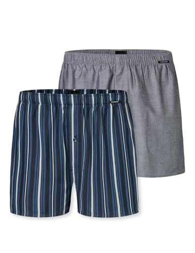 Schiesser Herren 2 Pack Baumwolle Web Multipack-Webboxer Boxershorts, Sortiert 4_182428, 5 von Schiesser