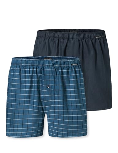 Schiesser Herren 2 Pack Baumwolle Web Multipack-Webboxer Boxershorts, Sortiert 5_182428, 7 von Schiesser