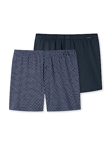 Schiesser Herren 2 PACK Boxershorts Baumwolle Jersey weich Multipack - Jerseyboxer, multicolor 2_180845, 4/ S von Schiesser