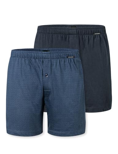 Schiesser Herren 2 Pack Boxershorts Baumwolle Jersey weich Multipack - Jerseyboxer, Sortiert 4_182427, 8 von Schiesser