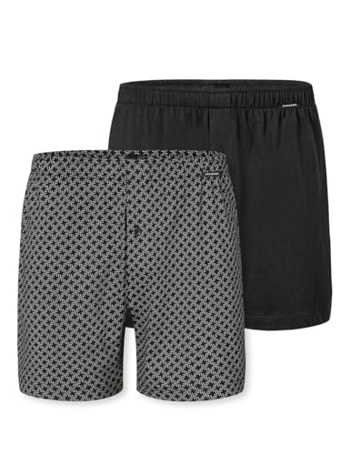 Schiesser Herren 2 Pack Boxershorts Baumwolle Jersey weich Multipack - Jerseyboxer, Sortiert 5_182427, 10 von Schiesser