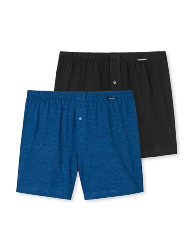 Schiesser Herren 2 Pack Boxershorts Baumwolle Jersey weich Multipack - Jerseyboxer, Sortiert 1_180931, 5/ M von Schiesser
