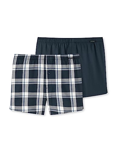 Schiesser Herren 2 PACK Boxershorts Baumwolle Web Multipack - Webboxer, sortiert 3_180202, 4/ S von Schiesser