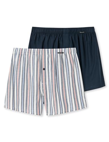Schiesser Herren 2 Pack Boxershorts Baumwolle Web Multipack - Webboxer, Sortiert 12_180202, 10/ 4XL von Schiesser