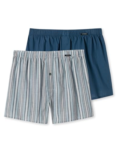 Schiesser Herren 2 Pack Boxershorts Baumwolle Web Multipack - Webboxer, Sortiert 8_180202, 8/ XXL von Schiesser