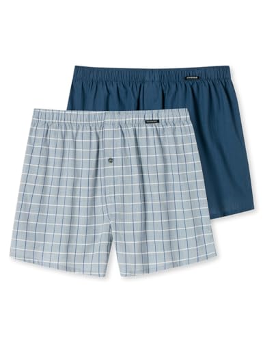 Schiesser Herren 2 Pack Boxershorts Baumwolle Web Multipack - Webboxer, Sortiert 9_180202, 9/ 3XL von Schiesser