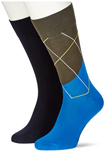 Schiesser Herren 2 Pack Herrensocken Klassische Socken, Mehrfarbig 1, 43/46 von Schiesser