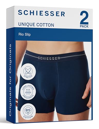 Schiesser Herren 2 Pack Shorts Unterwäsche Multipack - Cotton Flex von Schiesser