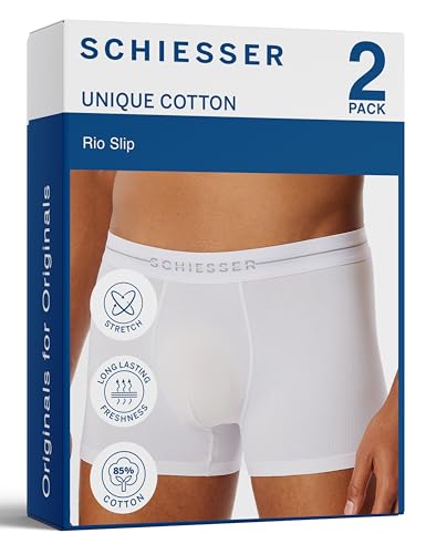 Schiesser Herren 2 Pack Shorts Unterwäsche Multipack - Cotton Flex von Schiesser