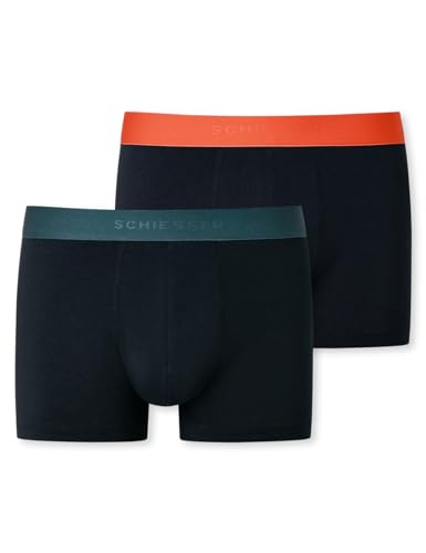 Schiesser Herren 2PACK Long-Shorts-95/5 Multipacks Boxershorts, Sortiert 6_180195, S von Schiesser