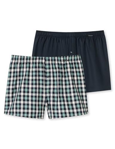 Schiesser Herren 2 Pack Boxershorts Baumwolle Web Multipack - Webboxer, Sortiert 15_180202, 10 von Schiesser