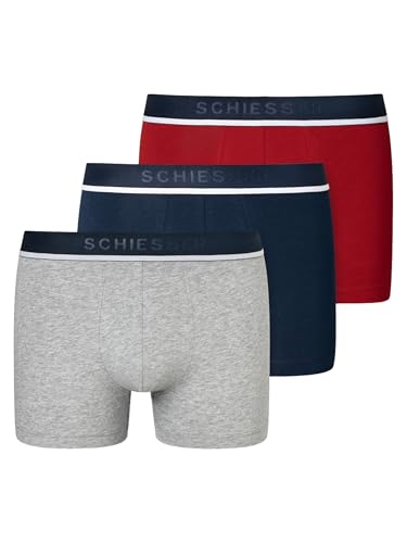 Schiesser Herren 3 PACK Boxershorts Bio Baumwolle - 95/5 Organic von Schiesser