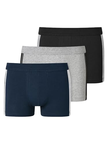 Schiesser Herren 3 Pack Softbund Und Streifen - 95/5 Organic Boxershorts, Multicolor 1_173816, 3XL EU von Schiesser