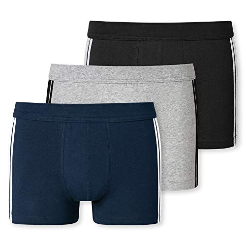 Schiesser Herren 3 PACK Shorts Softbund und Streifen Bio Baumwolle - 95/5 Organic von Schiesser