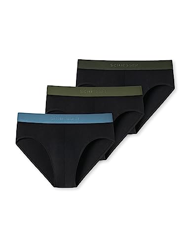 Schiesser Herren 3 Pack Bio Baumwolle - 95/5 Organic Slip, Sortiert 3, S EU von Schiesser