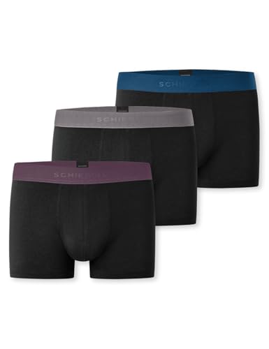 Schiesser Herren 3 Pack Bio Baumwolle Multipack-95/5 Organic Boxershorts, Sortiert 11_180194, 10 von Schiesser