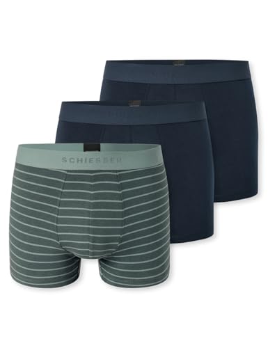 Schiesser Herren 3 Pack Bio Baumwolle Multipack-95/5 Organic Boxershorts, Sortiert 12_180199, 8 von Schiesser