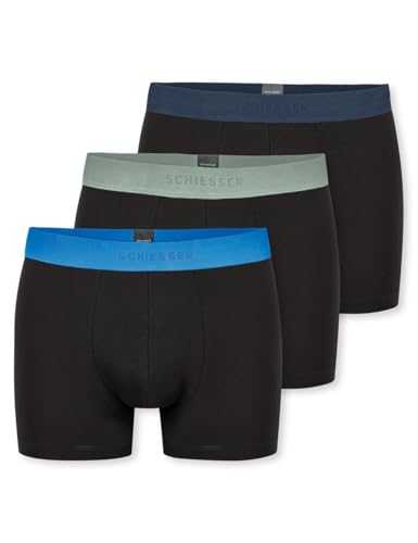 Schiesser Herren 3 Pack Boxershorts Bio Baumwolle Multipack - 95/5 Organic, Sortiert 10_180194, 8 von Schiesser