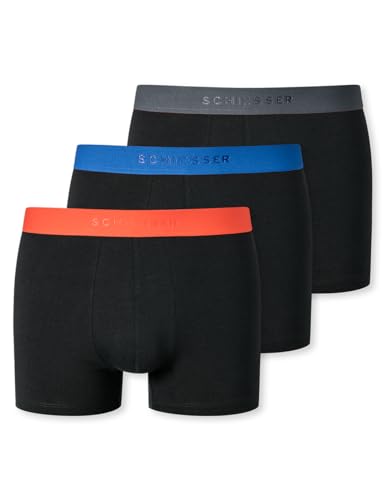Schiesser Herren 3 Pack Boxershorts Bio Baumwolle Multipack - 95/5 Organic, Sortiert 5_180194, 10 von Schiesser