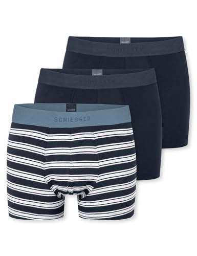 Schiesser Herren 3 Pack Boxershorts Bio Baumwolle Multipack - 95/5 Organic, Sortiert 6_180199, 6 von Schiesser