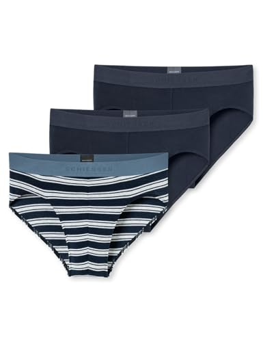 Schiesser Herren 3 Pack Slips Bio Baumwolle Multipack - 95/5 Organic, Sortiert 6_180198, 7 von Schiesser