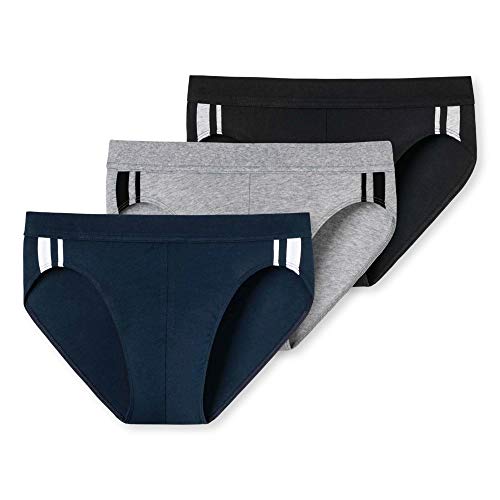 Schiesser Herren 3 Pack Softbund Und Streifen - 95/5 Organic Slip, Multicolor 1_173815, XL EU von Schiesser