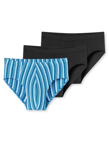 Schiesser Herren 3 Pack Unterwäsche Slips mit weichem Bund Bio Baumwolle Multipack - 95/5 Organic, Sortiert 10_180841, 5 von Schiesser