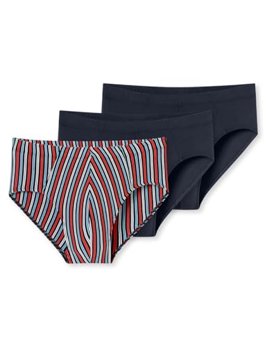 Schiesser Herren 3 Pack Unterwäsche Slips mit weichem Bund Bio Baumwolle Multipack - 95/5 Organic, Sortiert 9_180841, 4 von Schiesser