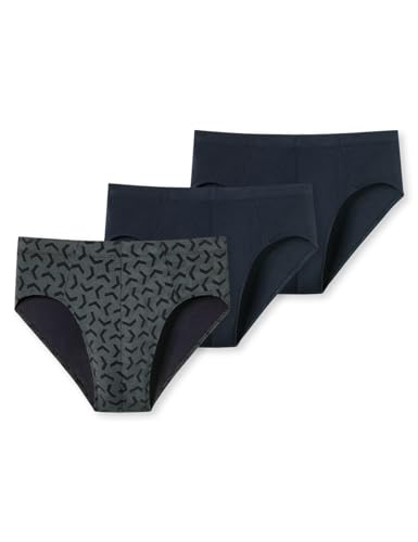 Schiesser Herren 3 Pack Unterwäsche Mit Weichem Bund Bio Baumwolle - 95/5 Organic Slip, Sortiert 1_181882, 3XL EU von Schiesser