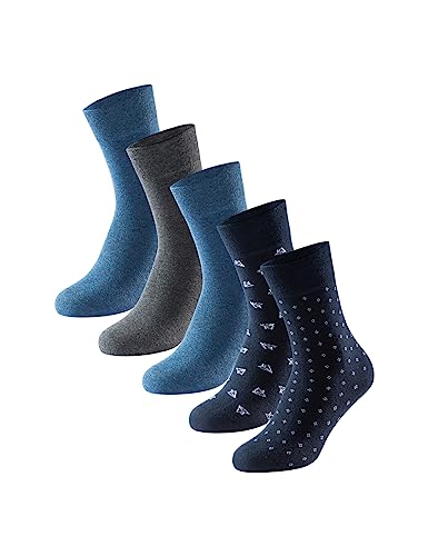 Schiesser Herren 5 Pack Strümpfe-Stay Fresh Klassische Socken, Sortiert 1_180480, 39/42 (5er Pack) von Schiesser