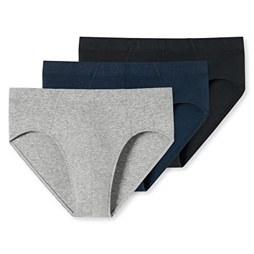 Schiesser Herren 3 PACK Unterwäsche Slips mit weichem Bund Bio Baumwolle - 95/5 Organic von Schiesser