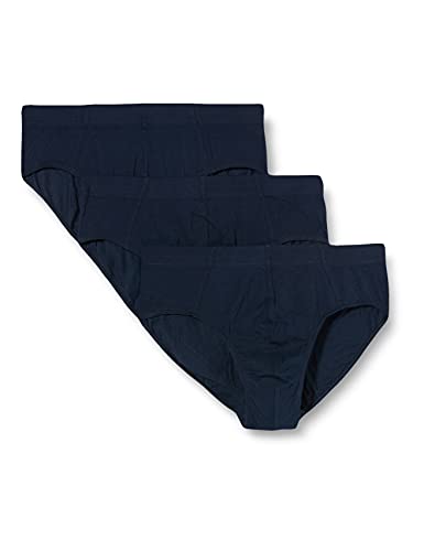 Schiesser Herren Økologisk bomuld essentiel pakke med 3 trusser Slip, Dunkelblau, S EU von Schiesser