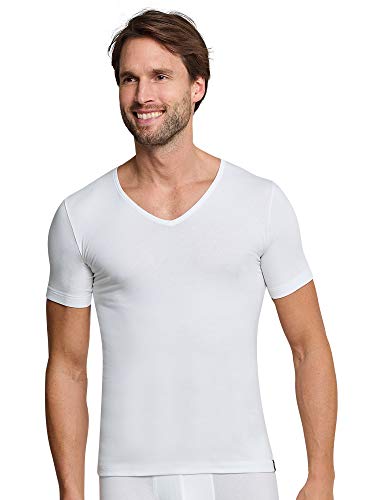 Schiesser Herren 95/5 Shirt (2er Pack) Unterhemd, Weiß (Weiß 100), 8 von Schiesser