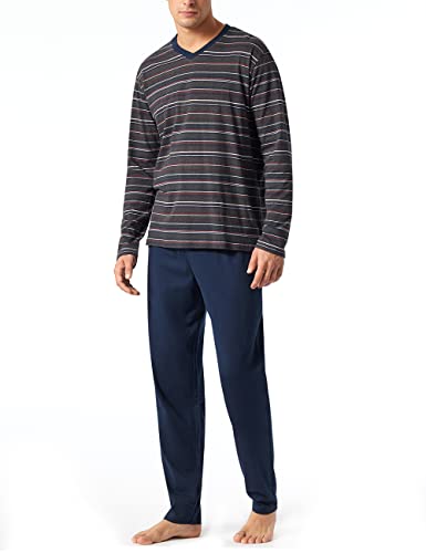 Schiesser Herren Anzug Lang Pyjamaset, Anthrazit-Mel. 208 I, 48 von Schiesser