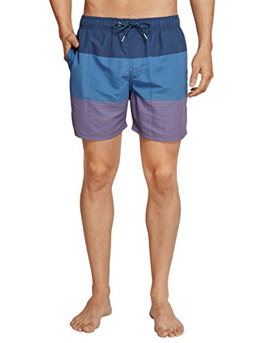 Schiesser Herren Aqua Swimshorts Badeshorts, Blau (Dunkelblau 803), 6 von Schiesser