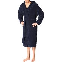 Schiesser Herren Bademantel grau Baumwolle unifarben von Schiesser