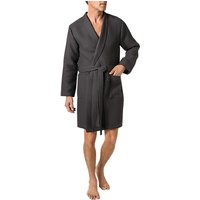 Schiesser Herren Bademantel grau unifarben von Schiesser