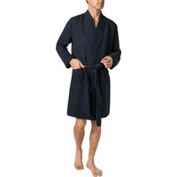 Schiesser Herren Bademantel blau unifarben von Schiesser