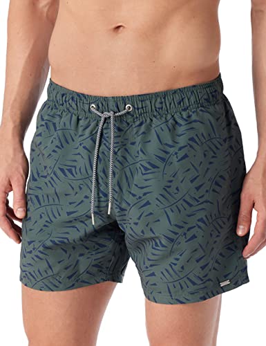 Schiesser Herren Badeshorts Badehose, Khaki Floral, M EU von Schiesser