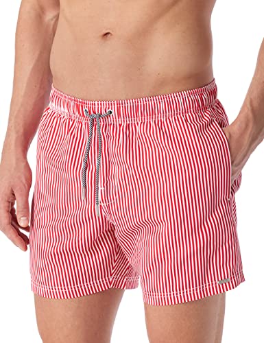 Schiesser Herren Badeshorts Badehose, rot gestreift, 6 von Schiesser