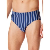 Schiesser Herren Badeslip blau Gestreift von Schiesser