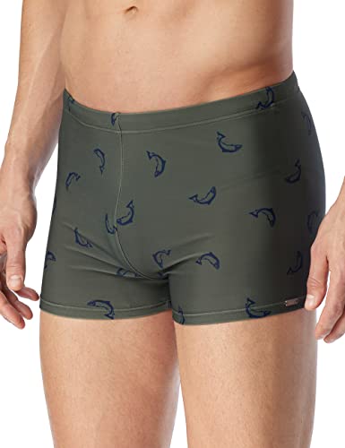 Schiesser Herren Bein Badehose, Khaki Gemustert, 6 von Schiesser