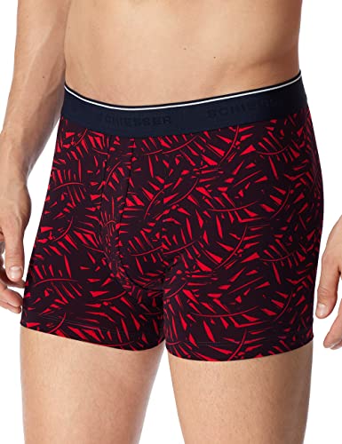 Schiesser Herren Boxershort Mikrofaser - Nachtschwärmer, Rot Floral_179076, 4/ S von Schiesser