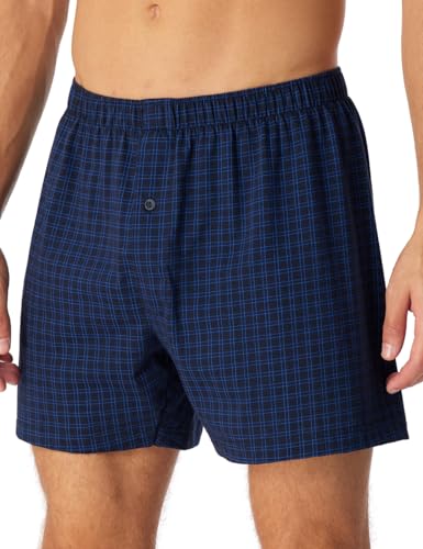 Schiesser Herren Boxershort für Männer weich und bequem ohne Gummibund Bio Baumwolle-Cotton Casual Unterwäsche, dunkelblau_180507, 10/ 4XL von Schiesser