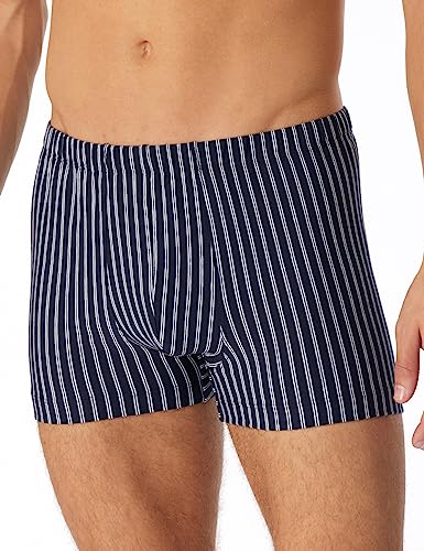 Schiesser Herren Short für Männer weich und bequem ohne Gummibund Bio Baumwolle-Cotton Casual Unterwäsche, dunkelblau_180499, 5/ M von Schiesser