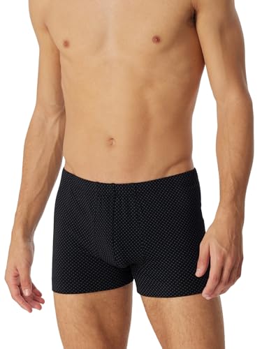 Schiesser Herren Short für Männer weich und bequem ohne Gummibund Bio Baumwolle-Cotton Casual Unterwäsche, schwarz_180504, 7/ XL von Schiesser